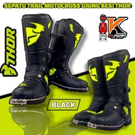 Enduro trail motocross trabas adventure racing boots THOR Black