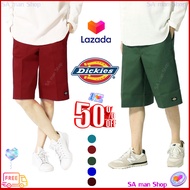 กางเกง DICKIES ขาสั้น 4 กระเป๋า กางเกงดิกกี้ขาสั้นผู้ชาย *ยาวเลยเข่า* Dickies Pants ใส่เที่ยว dickieผู้ชาย (โลโก้สี)