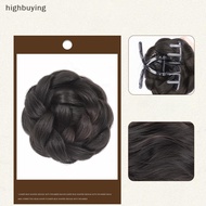 HBMY 1pc Synthetic Half-tie Hair Bun Messy Meatball Head Hair Bun Low Claw Chignon Wrap Around Hairt