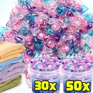 Gardenia Fragrance Laundry Pod - 5-in-1 Laundry Detergent Gel Beads - Fabric Stains Removal Cleaner 