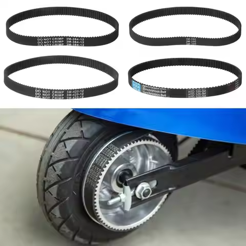 Electric Scooter 3m 384 12 Transmission Belt Timing Belts HTD 3m-384-12 5M-535-15 Rubber Drive Strip