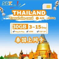Thailand Travel Sim Card Unlimited Internet【3-30 days，90GB No cap-speed data】【✅ Hotspot】【✅ TOPUP】【✅ eSIM】