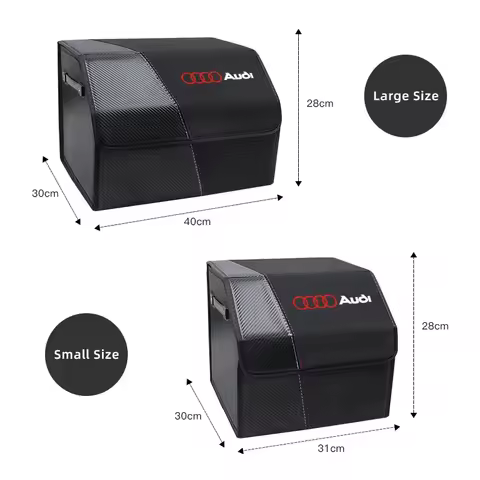 2025 Hot Car Trunk Organizer Box Foldable Storage Tidying Bag Auto Accessories For Audi B8 C6 Sline 