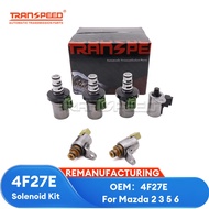 TRANSPEED 4F27E FN4AEL 6PCS Transmission Valve Body Shift Solenoid Set For Mazda