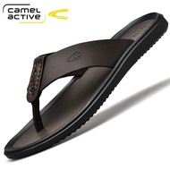 camel active summer sandals for men outside wear Flip-flop s outdoor non-slip leather and slippers with personality trend