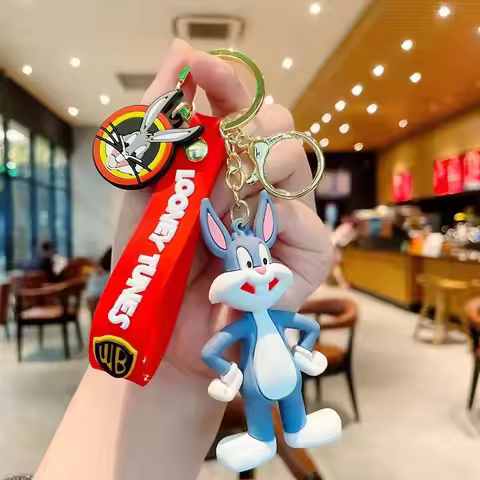 Looney Tunes Hot Cute New Tunes Bugs Tweety Bird Toys Keychain Cartoon Pendant Trendy Bag Pendant Sm