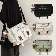Large-Capacity Men's Tooling Messenger Bag Japanese Style Street Wear Street Wear Street Wear Street