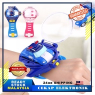 Remote Control Car Wrist Watch Toy Robot Car Amber Ambulance Police Polis RC Children Mainan Kawalan Kereta Jauh