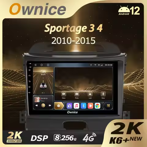 Ownice K6+ 2K for Kia Sportage 3 SL 2010 - 2016 Car Radio Multimedia Video Player Navigation Stereo 