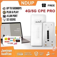 Router 4G/5G LTE CPE PRO - Tanpa Fiber, Hotspot 32 Peranti, Internet Stabil untuk Rumah & Pejabat