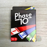 WINNO TOYSLAND Phase 10 Black Color Uno Flip Phase 10 Card Black Dragonbiru Fun Flip Card Game for C