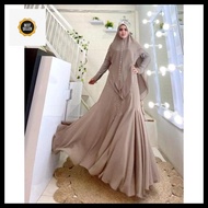 Asma By Yodizein Syar'I ? Gamis Set S Putih Hitam High Quallity