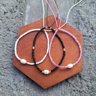 Cute Beaded Pearl Bohemian Bracelet / Girl's Shell Bracelet / Cute Bohemian Bracelet / Balinese Spec
