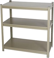 Dulton F20-0180MGY Steel Shelf, 3 Layers, Moss Gray, Rugged and Easy to Handle, 3 Tiers, Storage She