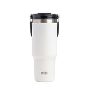 FGTRE Tyeso 1200มิลลิลิตรแก้วน้ำพร้อมที่จับและจานรองแก้วซิลิโคนแก้วเดินทางสแตนเลสสแตนเลสกระติกน้ำสุญ