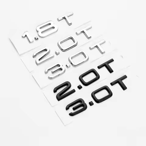 3d ABS Letters Car Styling Rear Trunk Badge Logo 1.8T 2.0T 3.0T Emblem For A3 A4 A5 A6 A7 A8 Q2 Q3 Q