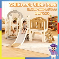 Slide for Kids 9 in 1 Slide Max 99KG Swing Set with Basketball Hoop Toy indoor And Outdoor Slide