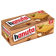 Hanuta Hazelnut Cocoa Cream Waffer 1 กล่อง มี 10 ชิ้น ใหญ่ 220 กรัม BBF 09/04/25