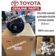 ORIGINAL DENSO AIRCOND COMPRESSOR TOYOTA VELLFIRE/ALPHARD GGH20/ESTIMA ACR50 GSR50 3.5CC