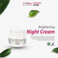 J GLOW NIGHT CREAM Radiance Spotless DNA Salmon KRIM MALAM JNC BPOM Skincare Perawatan Pemutih Kecan