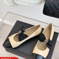 Mary Jane Shoes Women 2026 French Flat Pump Bow Shoes