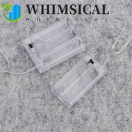 WHIMSICAL Battery Box Transparent Battery  Cases for AA Battery 2 3 Slot 2X 3X Battery Holder