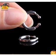 8 pcs fake body clip piercing earring fake piercing toy nose mouth clip halloween cosplay