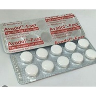 AVADOL Fast 500mg 10s(STRIP)( relief of fever headache and symptoms of cold and flu toothache discom