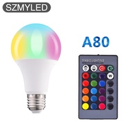 Ac85-265v Led Rgb Light Bulb 4 Modes Color Changing Remote Control Spotlight Bulb With Memory For Ho