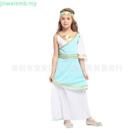 Greek Roman Princess Goddess Venus Athena Costume Kids Halloween Dress up Costume
