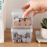 Desktop Coin Storage Box Cash Drawer Organizer Divider Coin Storage Box Coins Cash Money Storage Box