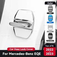 For Mercedes Benz EQE 2022 2023 Car Door Lock Protection Cover Anti rust Stainless Steel Auto Interi
