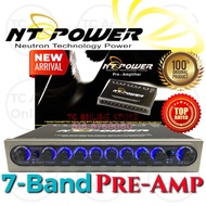 Pre Amp 7-Band NT POWER NT-77EQ Latest Model Equalizer with subwoofer output suitable for all type o