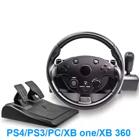 PS 4 3 PC Racing Game Steering Wheel Computer USB Real Driving Gaming Joystick 360 Race Car Console 