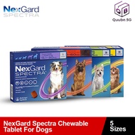 NexGard Spectra Chewable Tablet For Dogs [XS/S/M/L/XL] - 3 Chews Pack