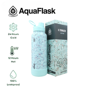 Aquaflask 18oz/22oz/40oz IL Terrazzo Stainless Steel Hot and Cold Tumbler