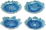 Aito Seisakusho 288545 Kata Katachi Small Plate, Plate, Set of 4, Approx. 3.0 x 3.0 inches (7.7 x 7.