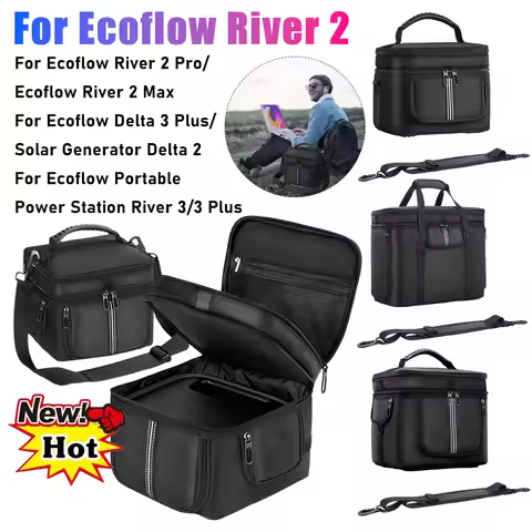 Carrying Case For Ecoflow River 2/River 2 Pro/Ecoflow River 2 Max/Delta 3 Plus/Solar Generator Delta