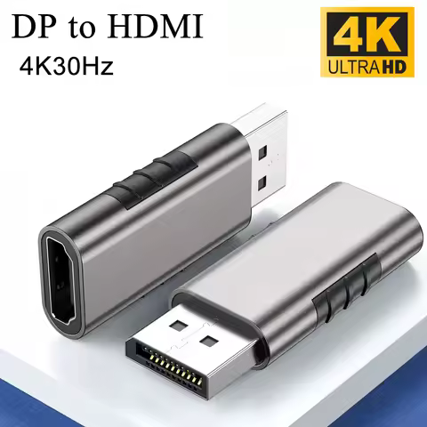 Displayport Female to HDMI Adapter 4K30hz DP to HDTV Female Converter for Connect The Computer Cable