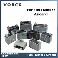450V 4 Pin Capacitor for Fan / Motor / Aircond