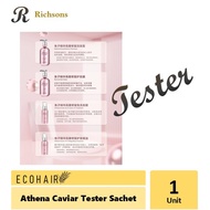 Mini Tester ECOHAIR ATHENA CAVIAR Hair Shampoo / Hair Mask / Essence / 10+5 Leave In Treatment