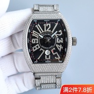 [Counter] Black Technology Light Luxury Same Style Frank Muller 45 Retro Classic Full Diamond Series Luxury Full Diamond Series