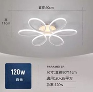 簡約大氣LED吸頂燈（白色90cm/白光120w）