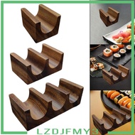 [Lzdjfmy3] Wooden Taco Holder for Serving And Displaying Sushi And Tacos