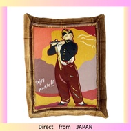 Livheart Cushion Art, Boy Playing a Flute, Medium Size (Total Length: Approx. 38cm), Painting, Styli