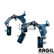 REM U BRAKE SET SEPEDA BMX MTB FEDERAL BALAP ALLOY UBRAKE ANODIZED U-BRAKE ALUMUNIUM KALIPER CALIPER