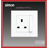 SIMON E3 SERIES - 13A Switch Socket (Big Rocket) - FULL WHITE