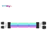 ARGB Power Supply Extension Cable Cord Motherboard RGB Extension Cable for Computer