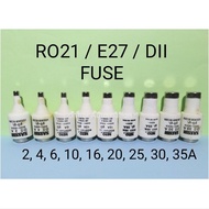Bottleneck fuse R021 RO22 2A 4A 6A 8A 10A 16A 20A 25A 32A 500V Ceramic fuse RO21 R022 500V