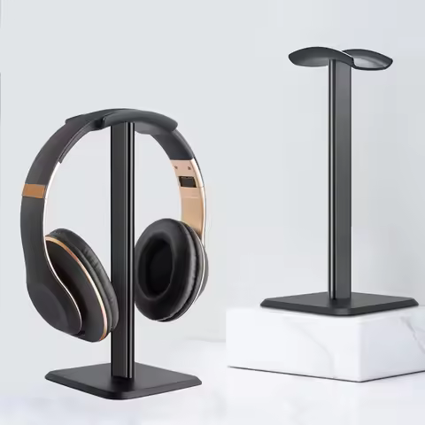 Universal Gaming Headphone Stand Desktop Headset Holder Space-Saving Earphone Rack Hanger Organizer 